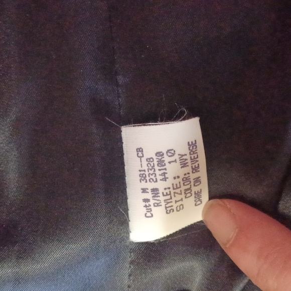 Kristen Blake Virgin Wool Cashmere Blend Full Length Coat, Blue, Pockets, Lined - Picture 13 of 14